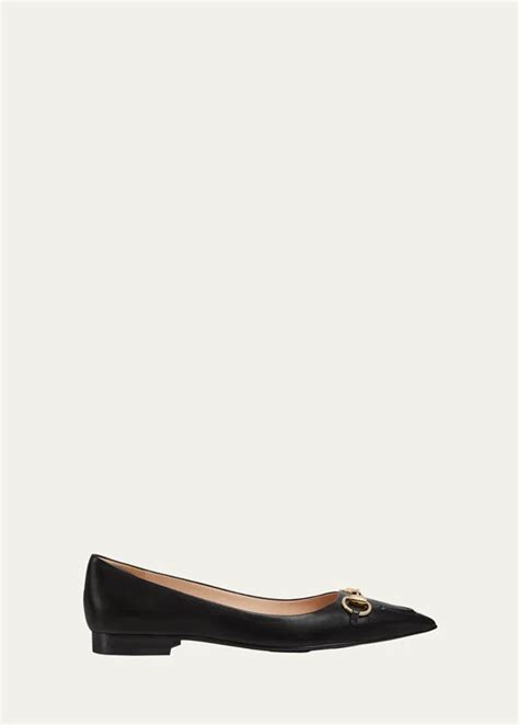 gucci women ballerina flats|erin leather ballerina flats.